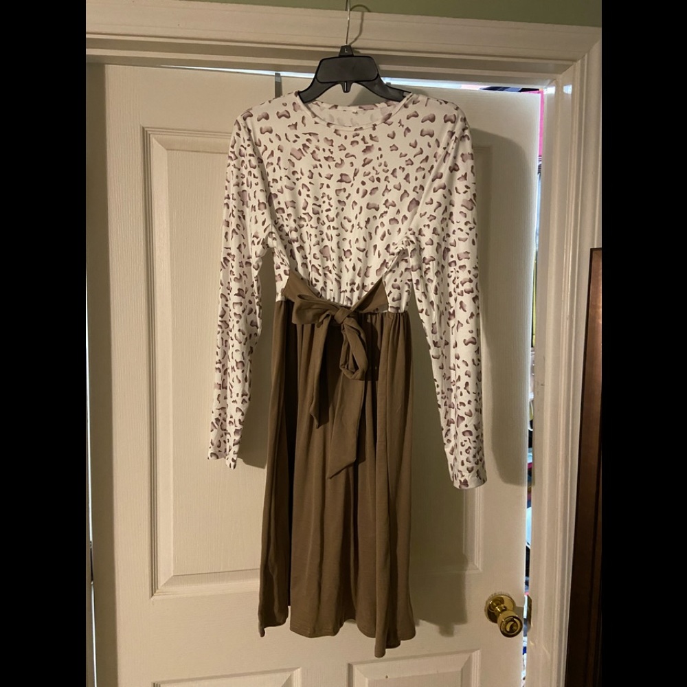 Boutique long sleeve knit comfy dress